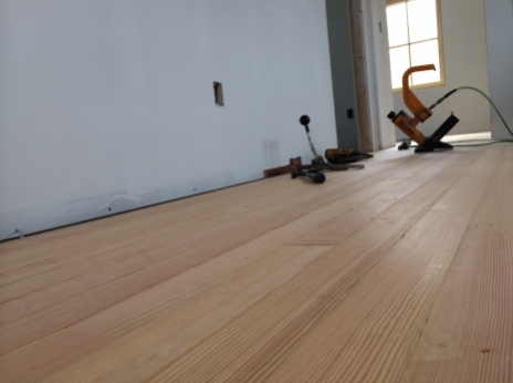 Upstairs hall flooring, douglas fir